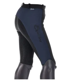 Equilibre Pantalon d'équitation à fond intégral grip enfant Merle bleu minuit Hot