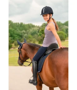 Equilibre Pantalon d'équitation à fond intégral grip enfant Merle bleu minuit Hot
