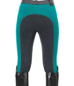 Equilibre Pantalon d'équitation à fond intégral enfant Nora vert jade Discount
