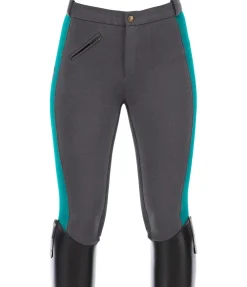 Equilibre Pantalon d'équitation à fond intégral enfant Nora vert jade Discount