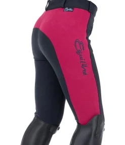 Equilibre Pantalon d'équitation à fond intégral enfant Nora framboise New