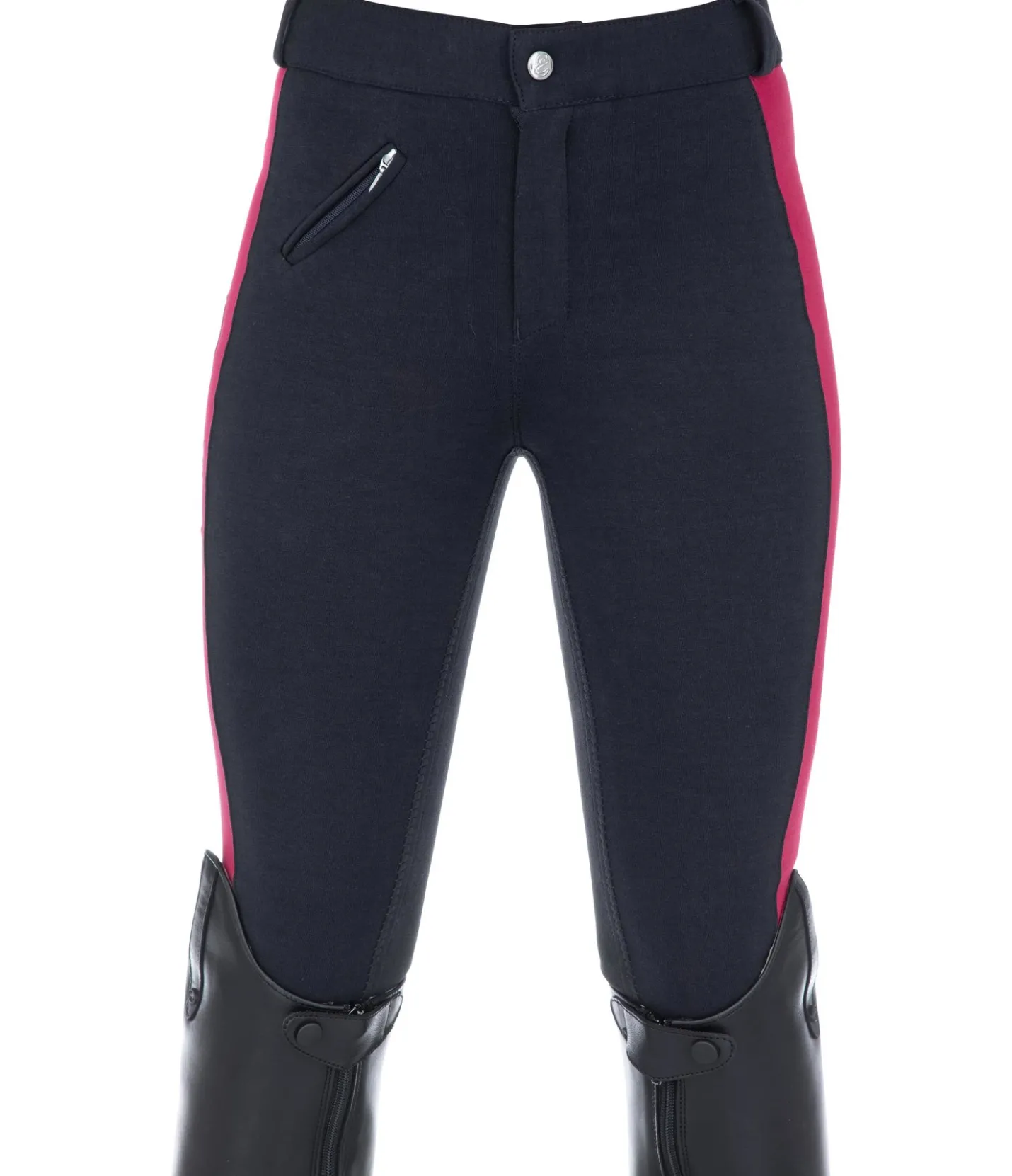 Equilibre Pantalon d'équitation à fond intégral enfant Nora framboise New