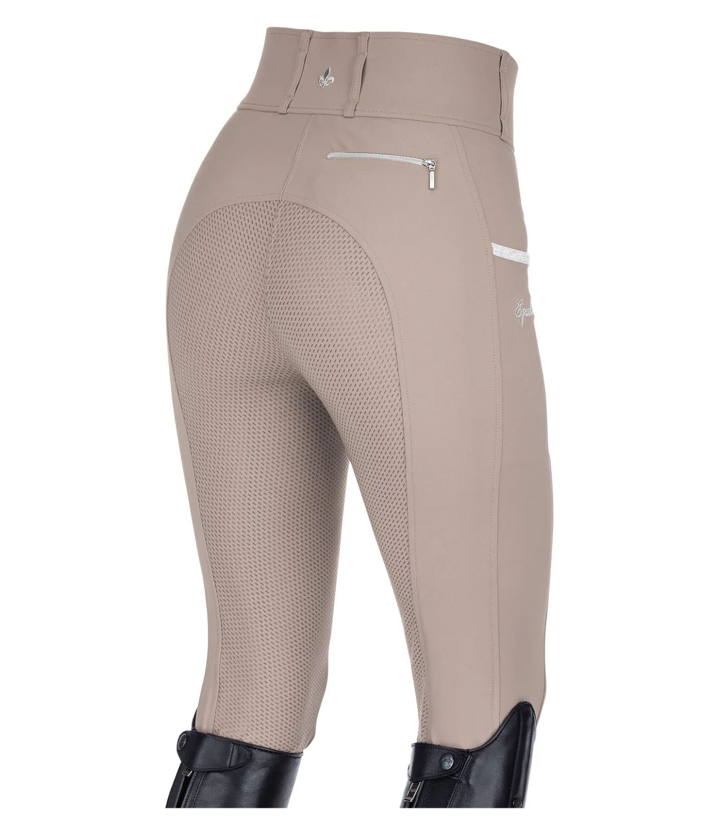 Equilibre Pantalon d'équitation à fond intégral grip Tamina taupe Sale