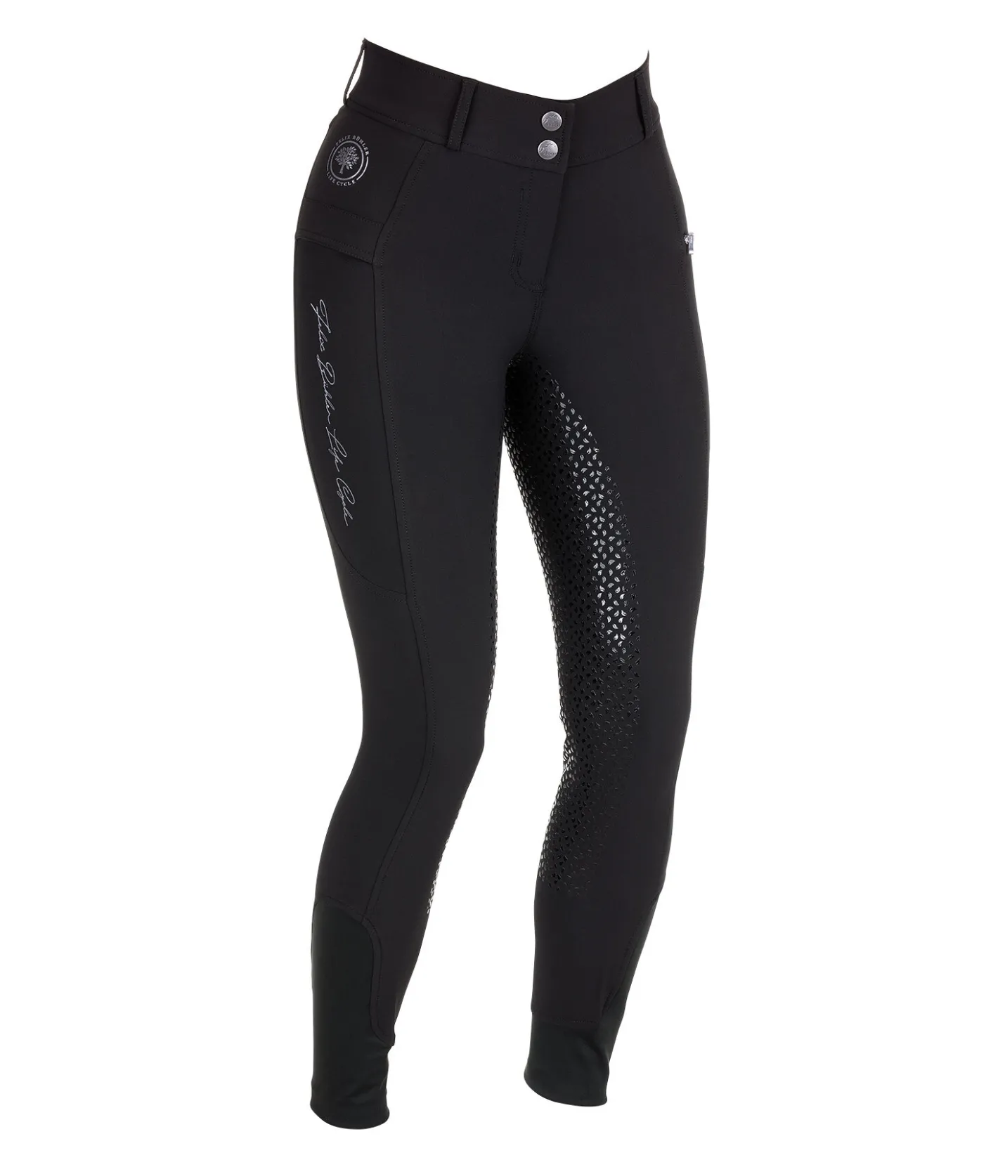 Felix Bühler Pantalon d'équitation à fond intégral grip Life Cycle noir Outlet