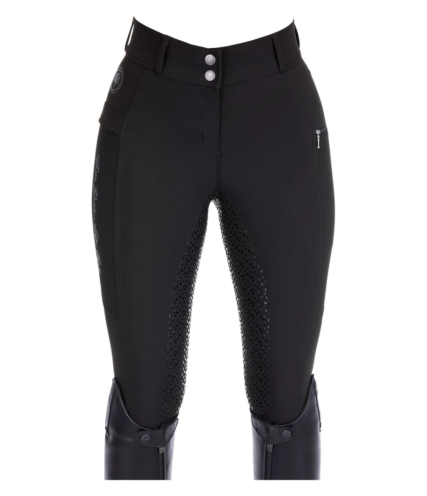Felix Bühler Pantalon d'équitation à fond intégral grip Life Cycle noir Outlet