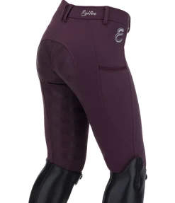 Equilibre Pantalon d'équitation à fond intégral Grip enfant Beja prune Best