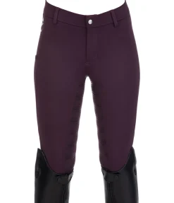 Equilibre Pantalon d'équitation à fond intégral Grip enfant Beja prune Best