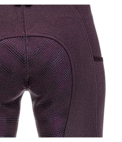 Equilibre Pantalon d'équitation à fond intégral Grip enfant Beja prune Best