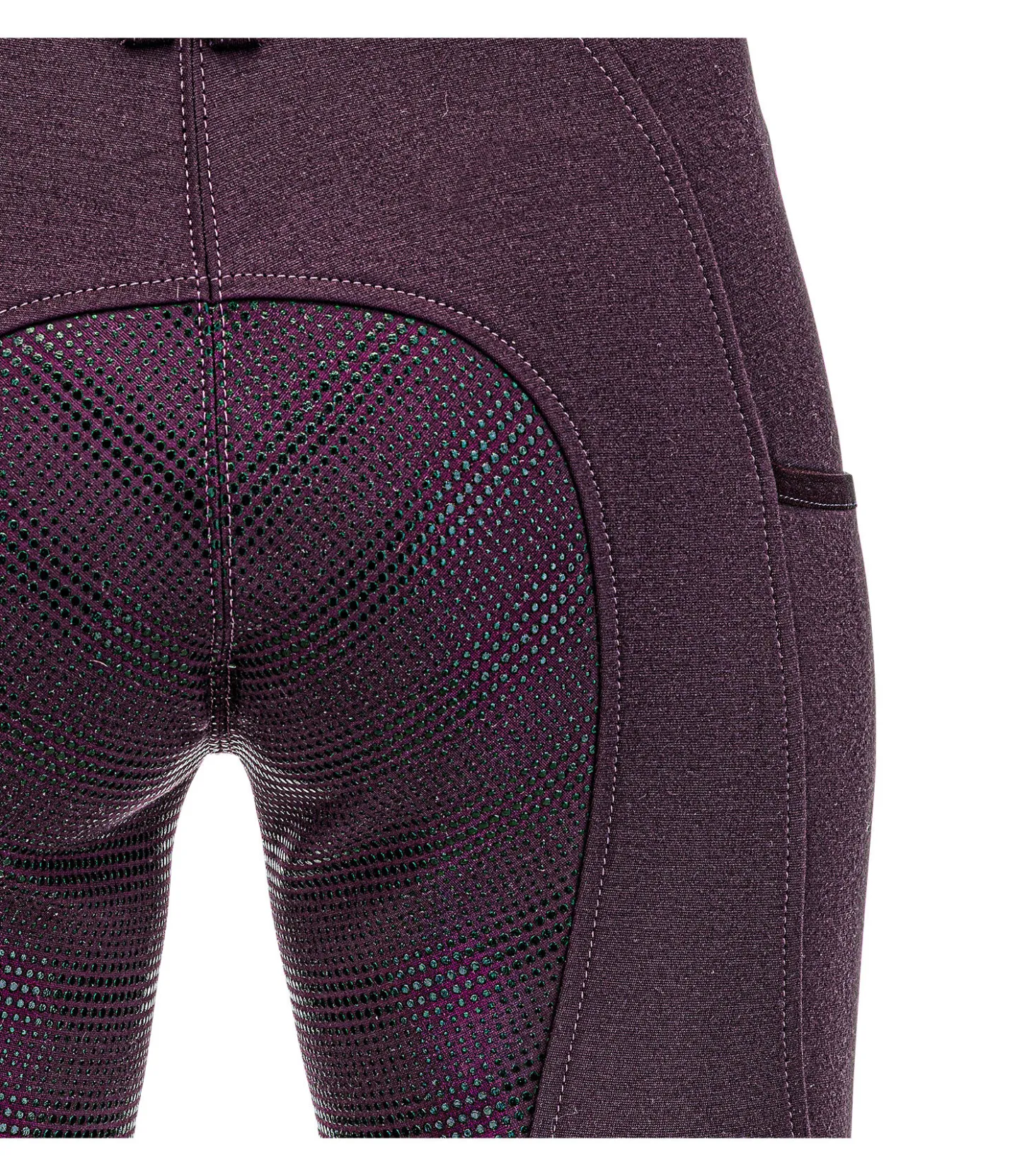 Equilibre Pantalon d'équitation à fond intégral Grip enfant Beja prune Best