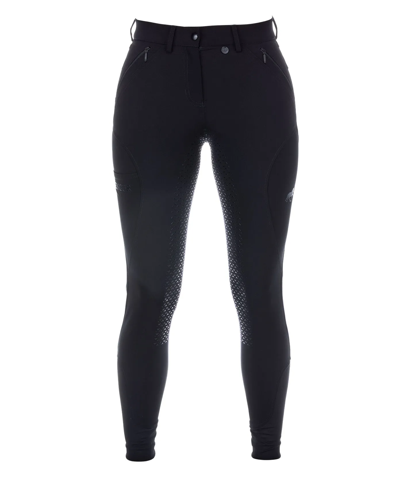 FENGUR Pantalon d'équitation à fond intégral grip Erla noir Clearance