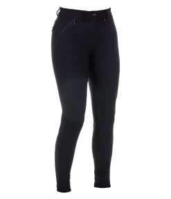 FENGUR Pantalon d'équitation à fond intégral grip Erla noir Clearance