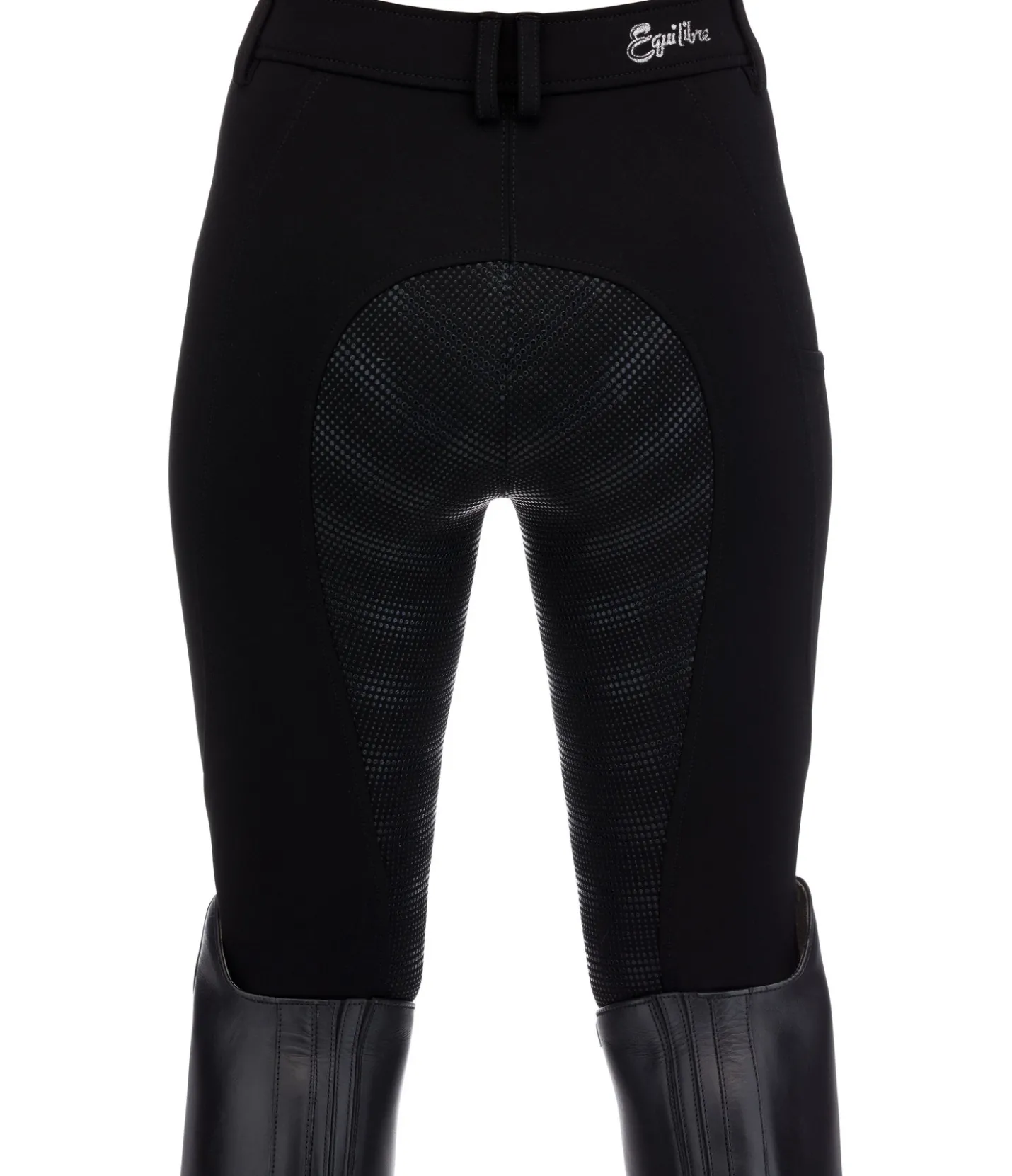 Equilibre Pantalon d'équitation à fond intégral Grip enfant Beja noir Discount