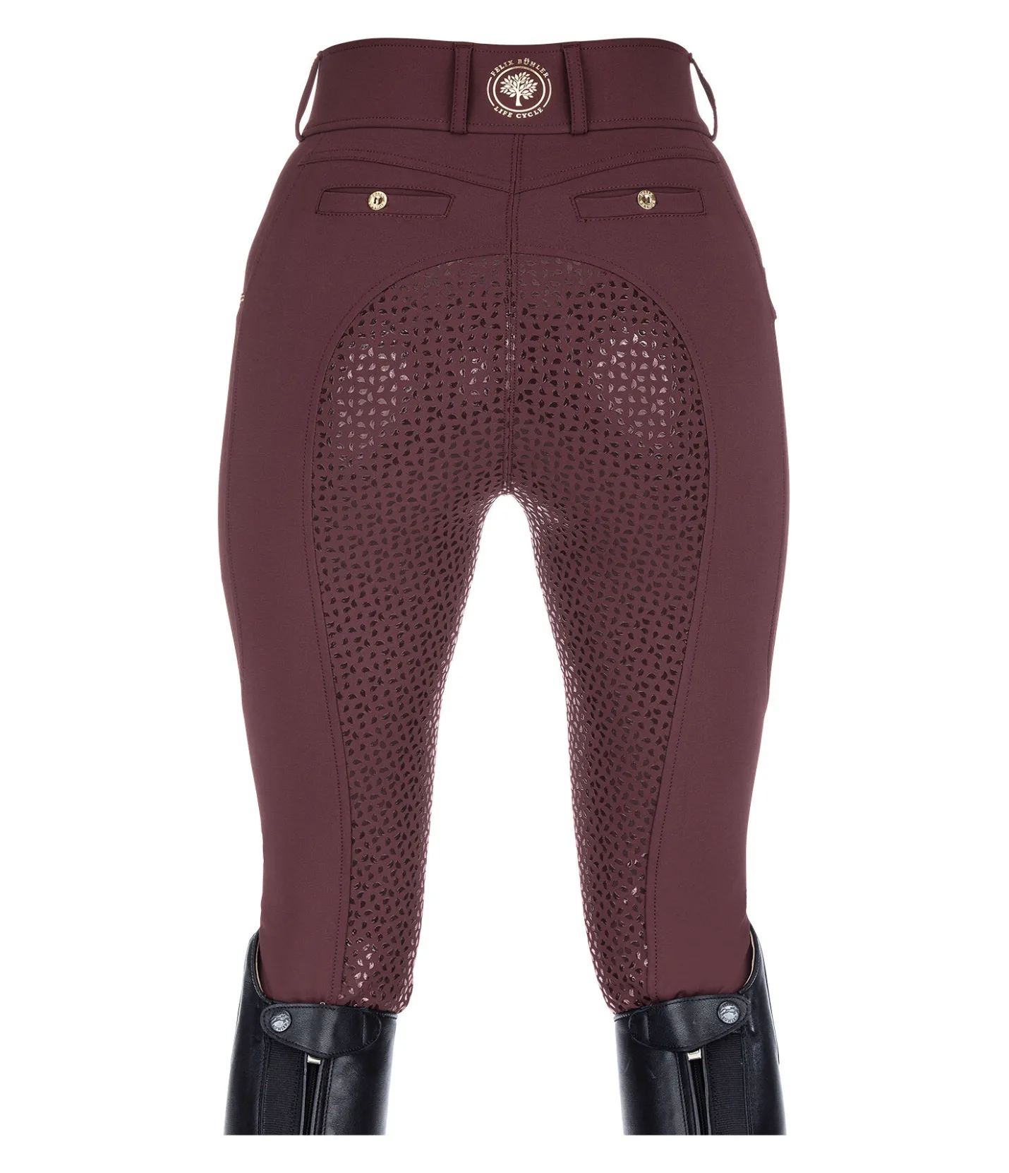 Felix Bühler Pantalon d'équitation à fond intégral grip Life Cycle acajou New