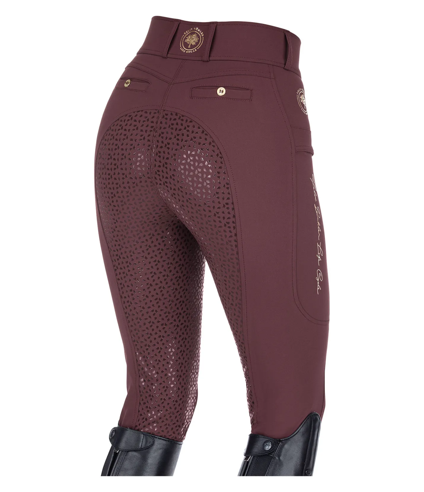 Felix Bühler Pantalon d'équitation à fond intégral grip Life Cycle acajou New