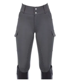 Equilibre Pantalon d'équitation cargo à fond intégral Carla carbone New