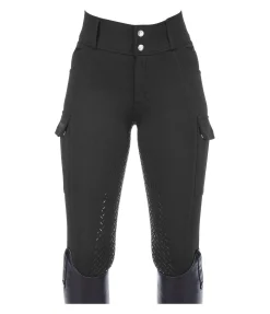Equilibre Pantalon d'équitation cargo à fond intégral Carla noir New