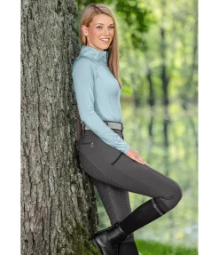 Equilibre Pantalon d'équitation confort taille haute à fond intégral grip Juliane carbone Sale