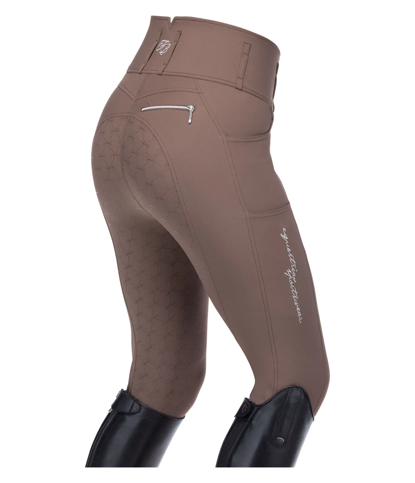 Felix Bühler Pantalon d'équitation confort taille haute à fond intégral grip Tabea cannelle Discount