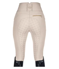 Felix Bühler Pantalon d'équitation confort taille haute à fond intégral grip Tabea champagne Outlet