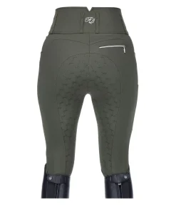 Felix Bühler Pantalon d'équitation confort taille haute à fond intégral grip Tabea forêt New