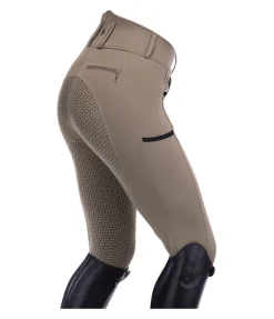 Equilibre Pantalon d'équitation confort taille haute à fond intégral grip Juliane noisette Outlet