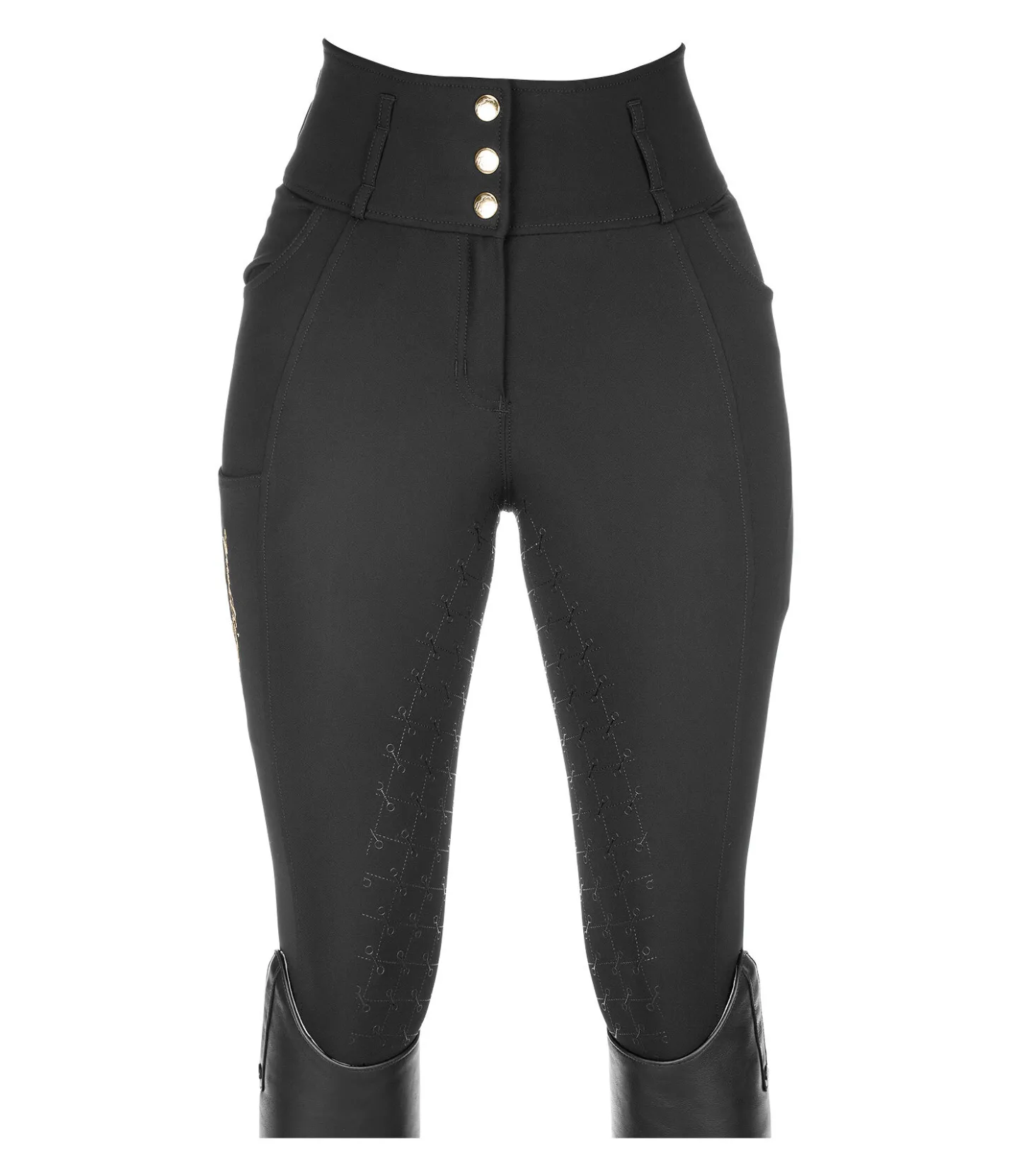 Felix Bühler Pantalon d'équitation confort taille haute à fond intégral grip Tabea noir Best