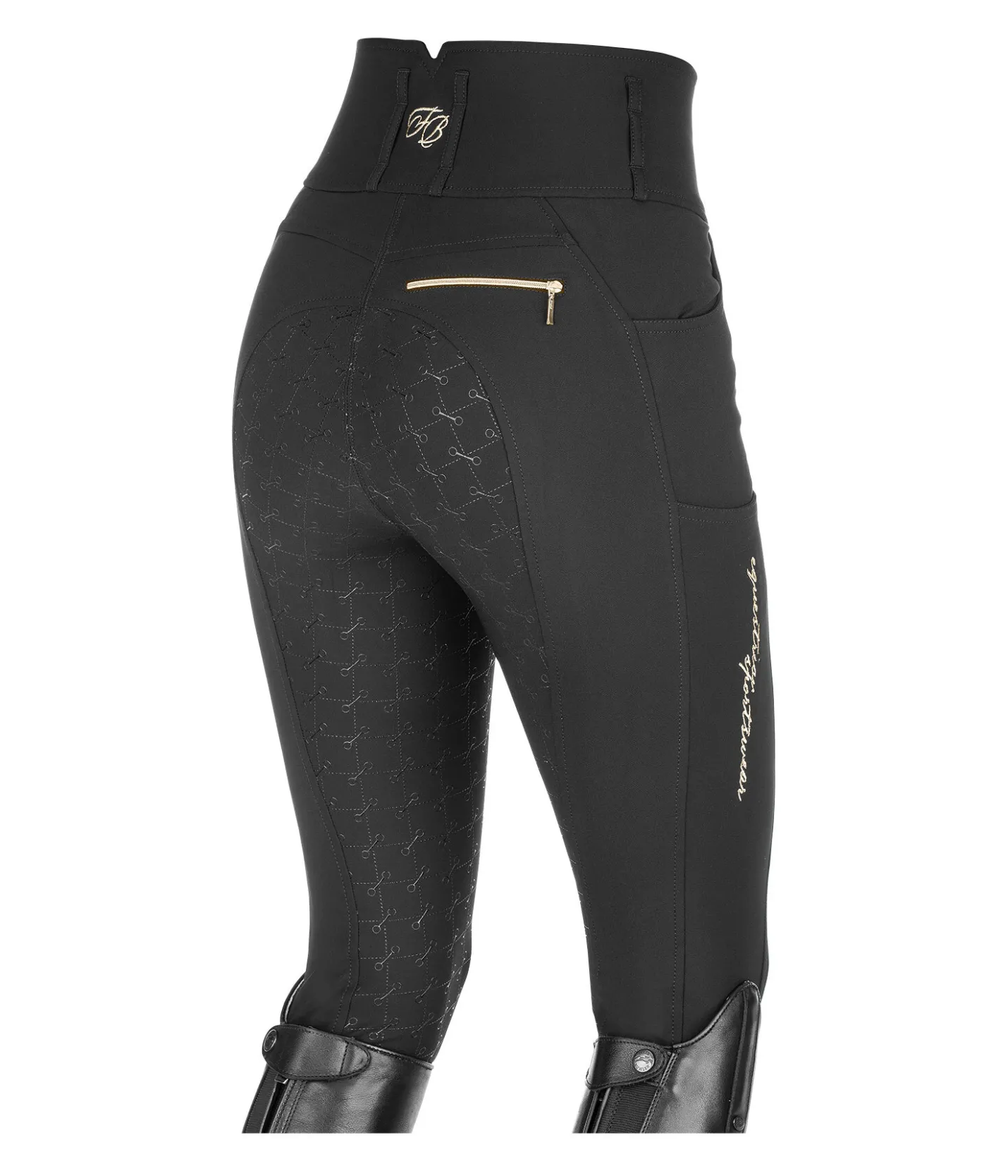 Felix Bühler Pantalon d'équitation confort taille haute à fond intégral grip Tabea noir Best