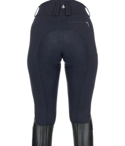 Equilibre Pantalon d'équitation confort taille haute à fond intégral grip Juliane navy Discount