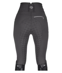 Felix Bühler Pantalon d'équitation confort taille haute à fond intégral grip Tabea carbone Hot