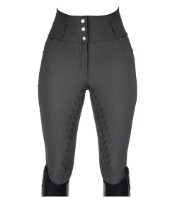 Felix Bühler Pantalon d'équitation confort taille haute à fond intégral grip Tabea carbone Hot