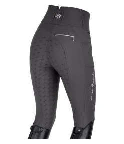 Felix Bühler Pantalon d'équitation confort taille haute à fond intégral grip Tabea carbone Hot