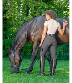 Felix Bühler Pantalon d'équitation confort taille haute à fond intégral grip Tabea carbone Hot