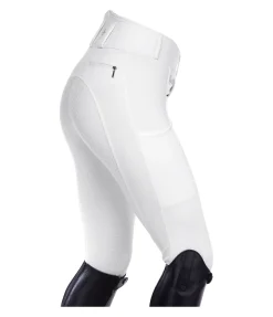 Equilibre Pantalon d'équitation confort taille haute à fond intégral grip Juliane blanc