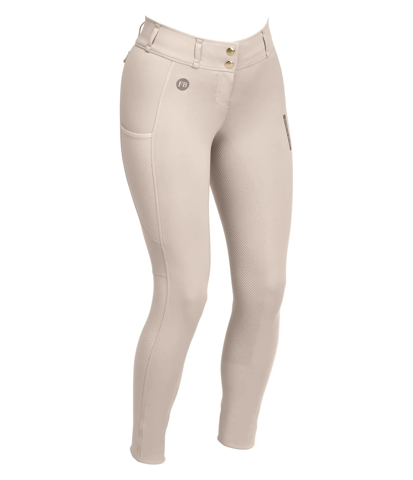 Felix Bühler Pantalon d'équitation d'été hybride à fond intégral grip Samira-Mesh champagne New