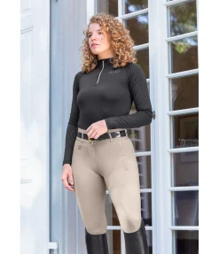 Felix Bühler Pantalon d'équitation d'été hybride à fond intégral grip Samira-Mesh champagne New