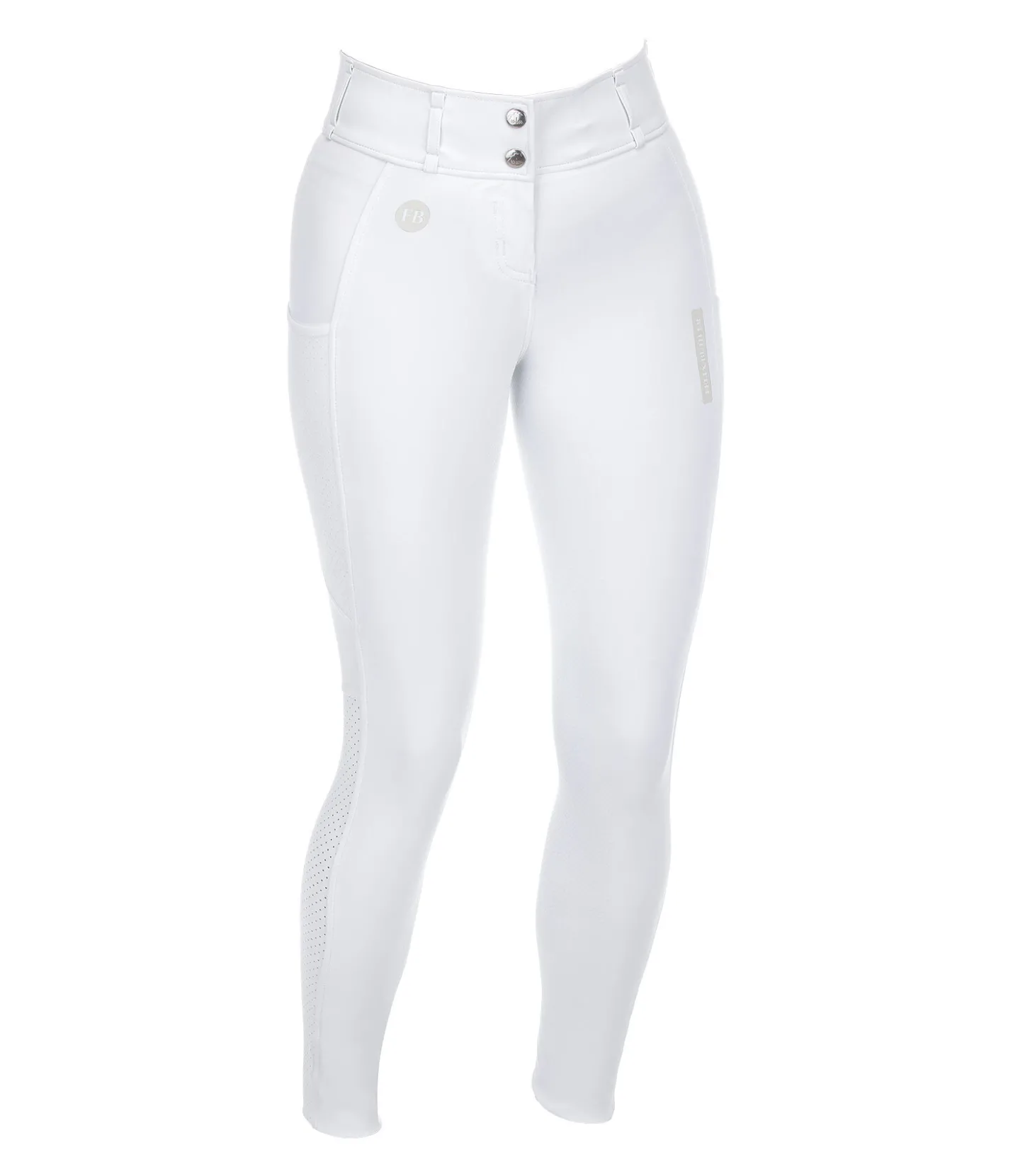 Felix Bühler Pantalon d'équitation d'été hybride à fond intégral grip Samira-Mesh blanc Outlet