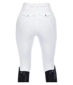 Felix Bühler Pantalon d'équitation d'été hybride à fond intégral grip Samira-Mesh blanc Outlet