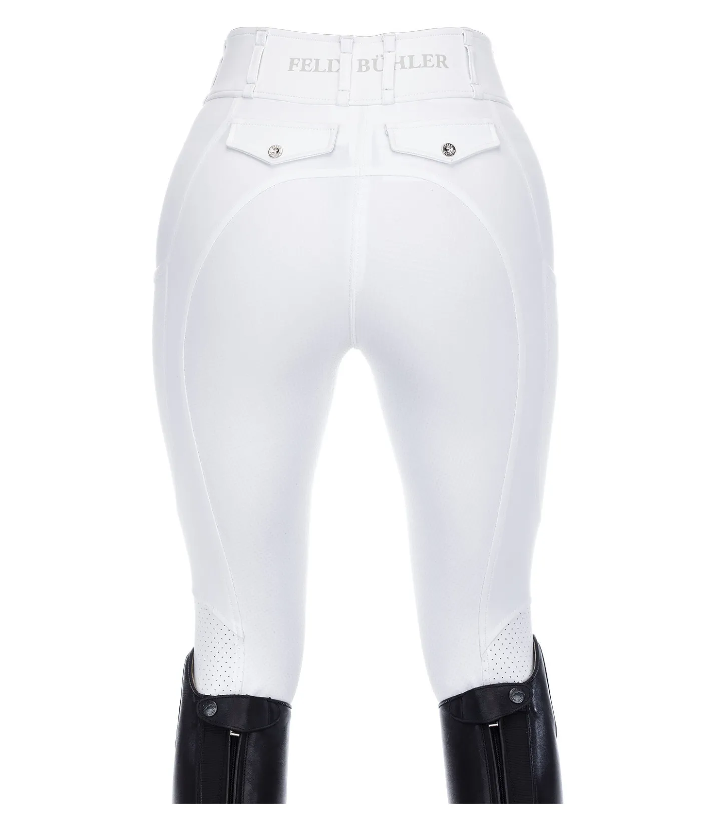 Felix Bühler Pantalon d'équitation d'été hybride à fond intégral grip Samira-Mesh blanc Outlet