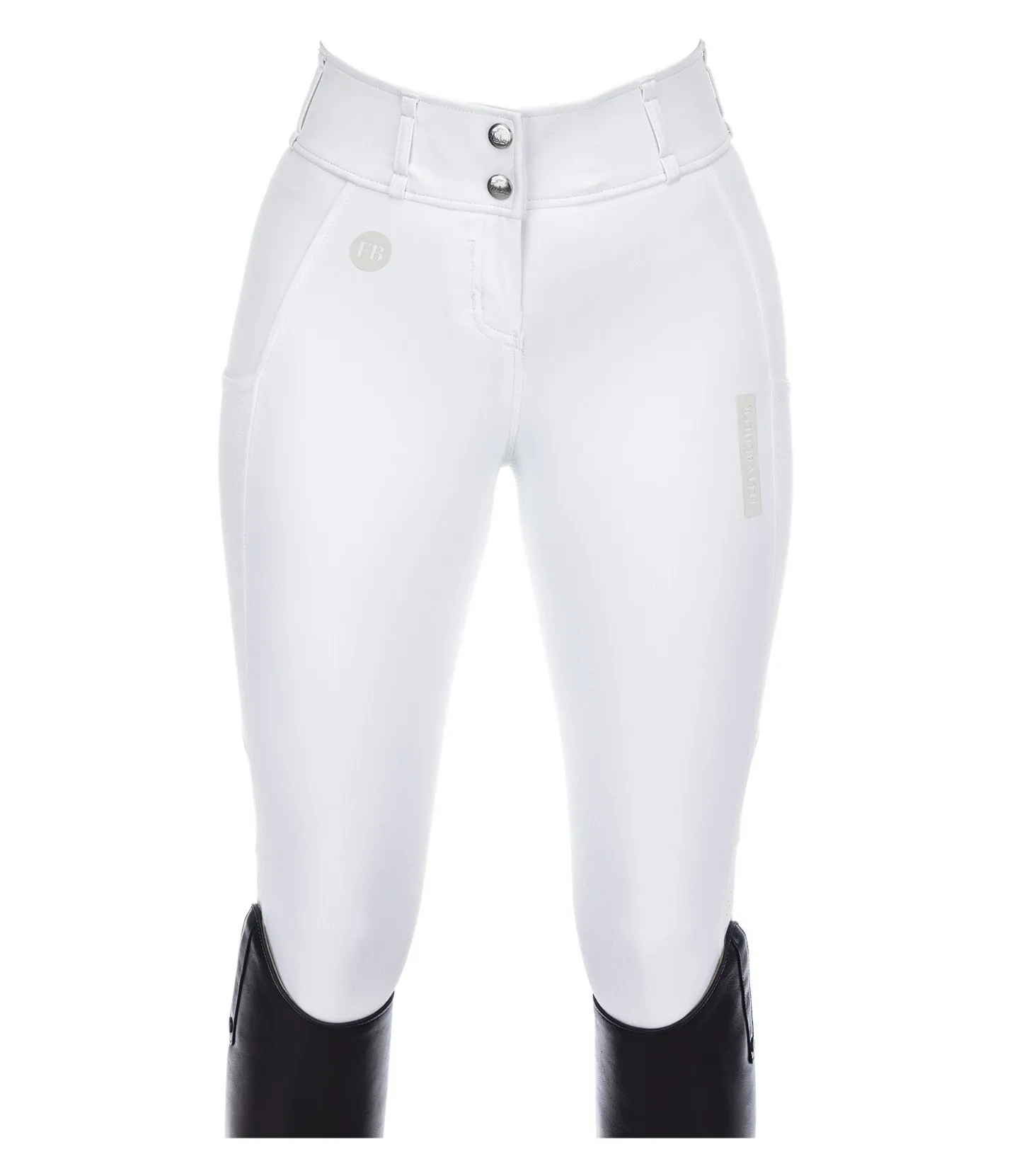 Felix Bühler Pantalon d'équitation d'été hybride à fond intégral grip Samira-Mesh blanc Outlet