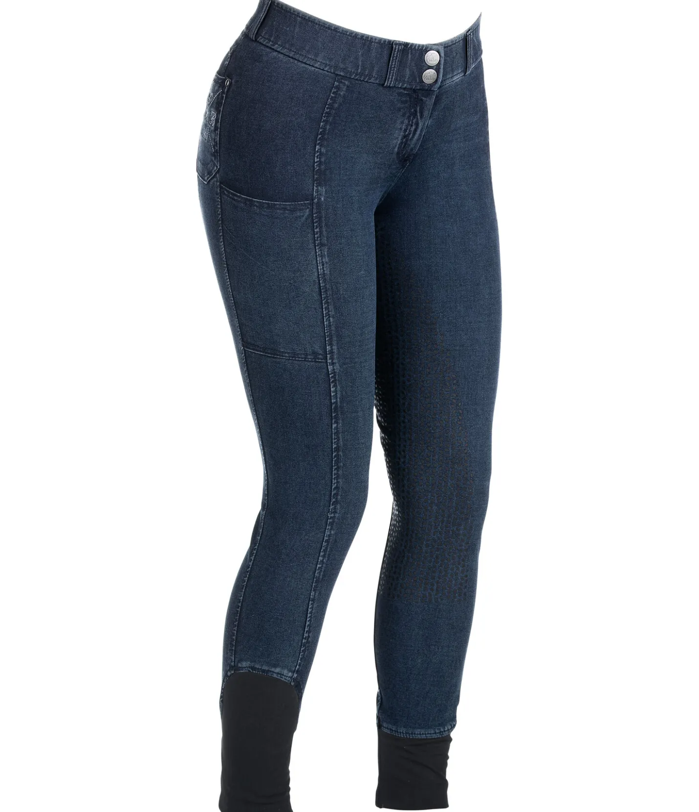 Felix Bühler Pantalon d'équitation en jean à fond intégral grip Estelle denim Online