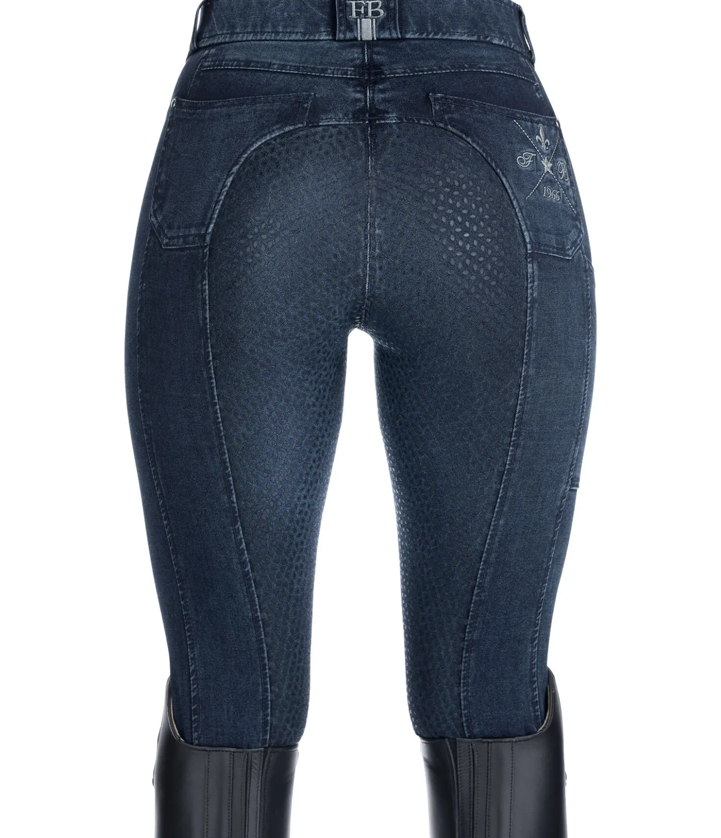 Felix Bühler Pantalon d'équitation en jean à fond intégral grip Estelle denim Online