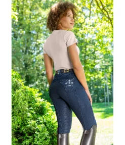 Felix Bühler Pantalon d'équitation en jean à fond intégral grip Estelle denim Online