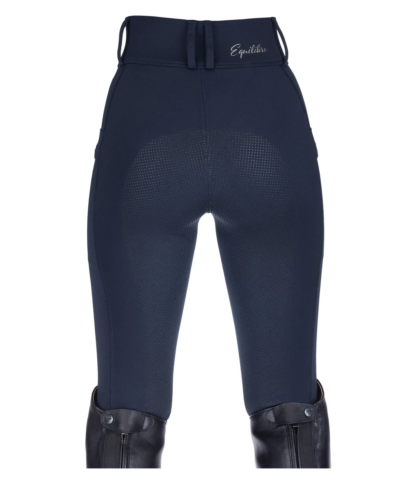 Equilibre Pantalon d'équitation hybride à fond intégral grip enfant Ilva navy Hot