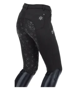 Equilibre Pantalon d'équitation hybride et thermique à fond intégral grip enfant Caitlyn II noir Discount