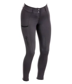 Equilibre Pantalon d'équitation hybride à fond intégral grip Functional-Basic carbone Sale
