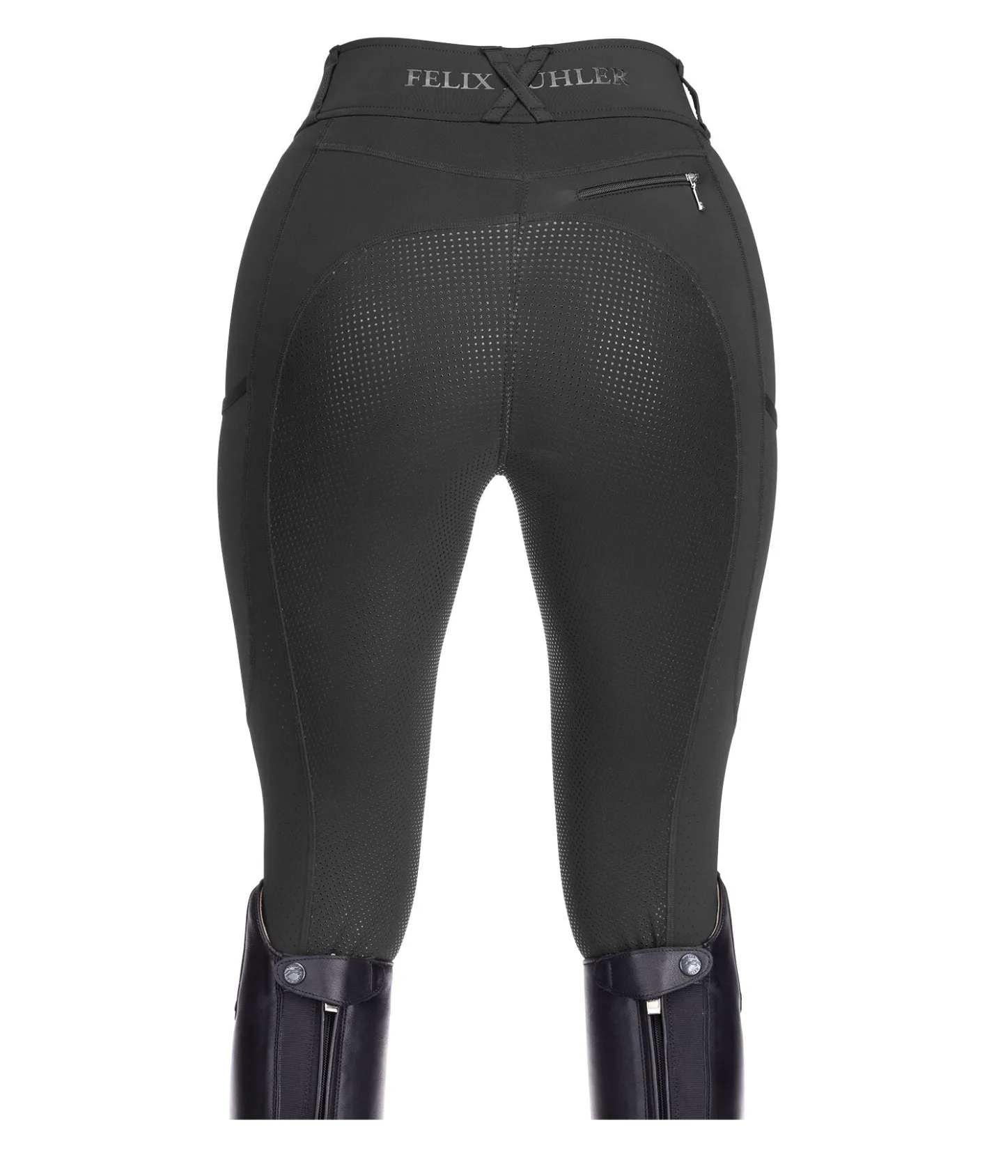 Felix Bühler Pantalon d'équitation hybride en mesh grip Aimee noir New
