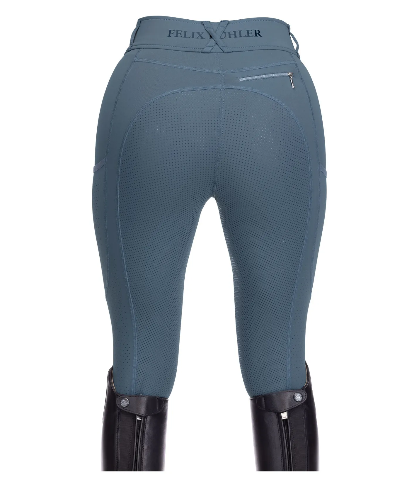 Felix Bühler Pantalon d'équitation hybride en mesh grip Aimee bleu dauphin New