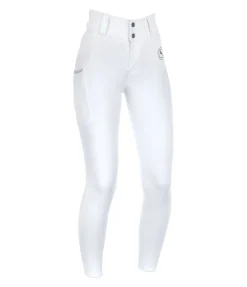 Felix Bühler Pantalon d'équitation hybride à fond intégral grip enfant Jola blanc New
