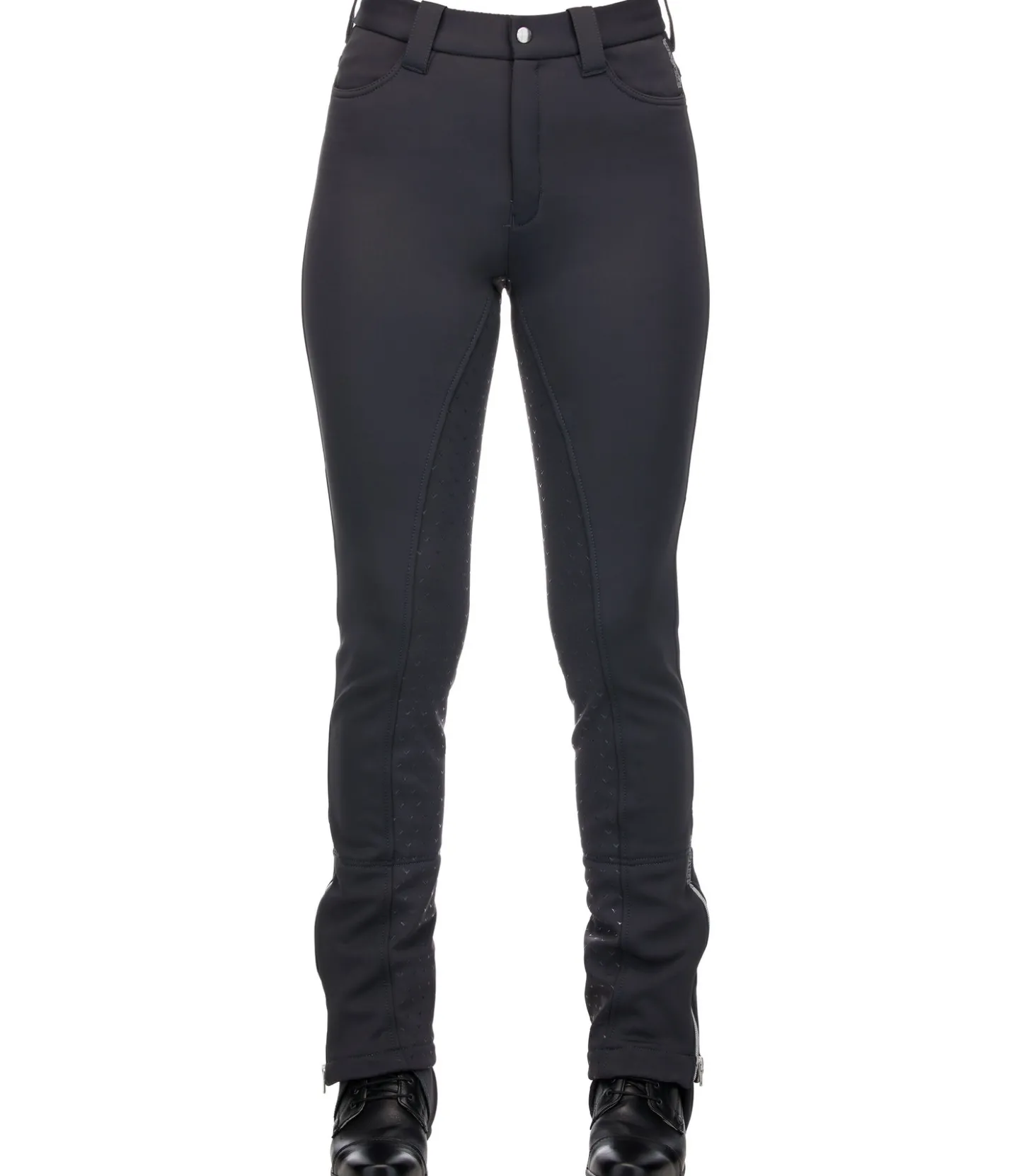 FENGUR Pantalon d'équitation jodhpur thermique Svarta carbone Hot