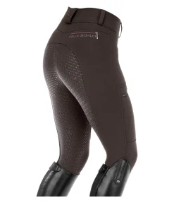 Felix Bühler Pantalon d'équitation softshell avec grip Cosima chocolat noir Outlet
